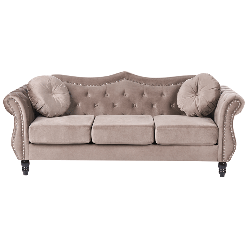 Sohvaryhmä Skien - Taupe - Huonekalut - Sohva - Sohvaryhmä - Chesterfield sohvaryhmä