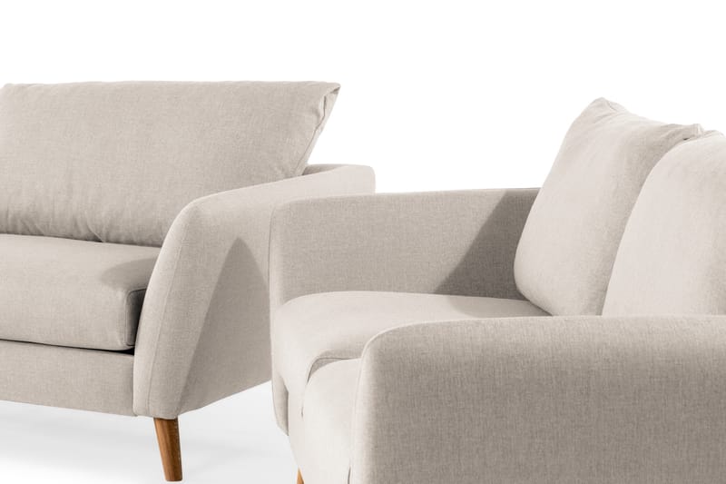 Trend Sohvaryhmä 3-istuttava + 2-istuttava Kangassohva - Beige - Huonekalut - Sohva - Sohvaryhmä