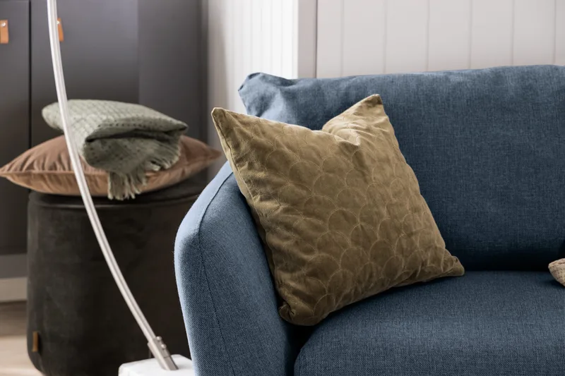 Trend Sohvaryhmä 3-istuttava + 2-istuttava Sohva + Nojatuoli + Rahi Kankaalla - Sininen - Huonekalut - Sohva - Sohvaryhmä - Howard-sohvaryhmä