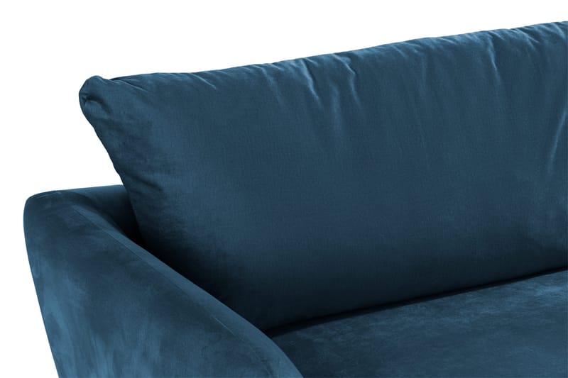 Trend Sohvaryhmä 3-istuttava + 2-istuttava Sohva + Nojatuoli + Rahi Sametilla - Sininen - Huonekalut - Sohva - Sohvaryhmä