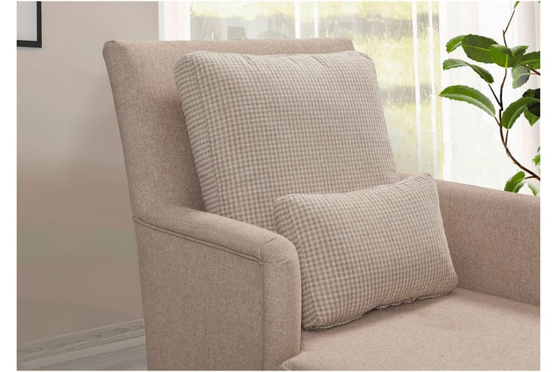 Dagbädd Siregiolo med Rygg - Kermanvalkoinen/Luonnonväri - Huonekalut - Sohva - Sohvasängyt