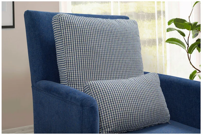 Dagbädd Siregiolo med Rygg - Sininen/Luonnonväri - Huonekalut - Sohva - Sohvasängyt