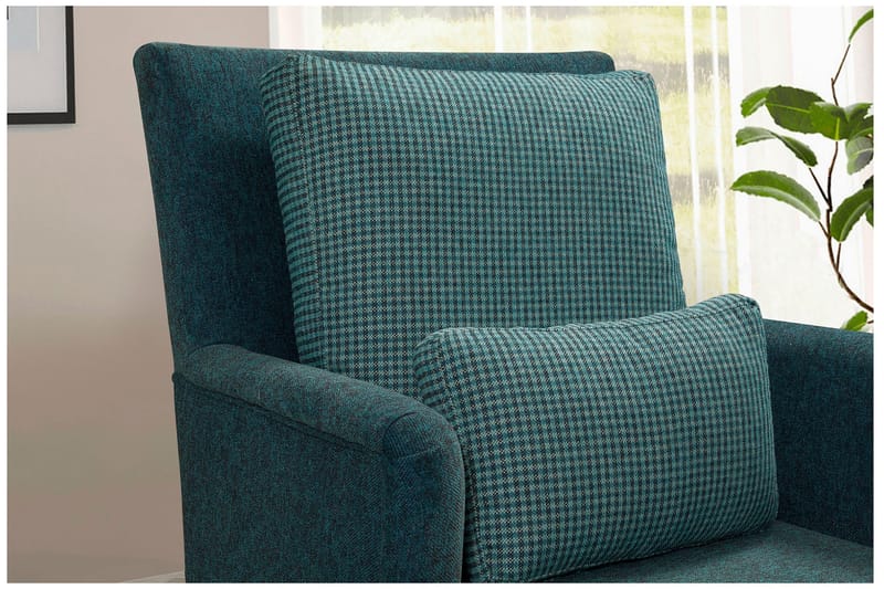 Dagbädd Siregiolo med Rygg - Turkoosi/Luonnonväri - Huonekalut - Sohva - Sohvasängyt