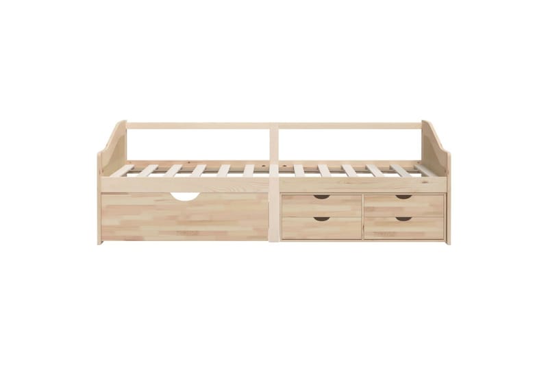 Päivävuode 3-istuttava laatikoilla täysi mänty 90x200 cm - Ruskea - Huonekalut - Sohva - Sohvasängyt