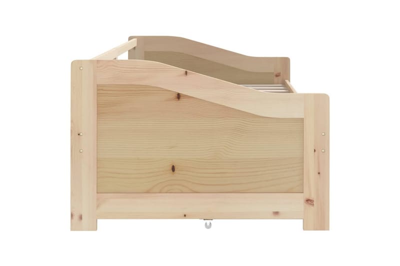 Päivävuode 3-istuttava laatikoilla täysi mänty 90x200 cm - Ruskea - Huonekalut - Sohva - Sohvasängyt