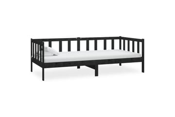 Päivävuode musta täysi mänty 90x200 cm - Musta - Huonekalut - Sohva - Sohvasängyt