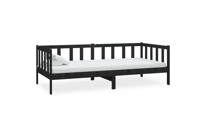 Päivävuode musta täysi mänty 90x200 cm - Musta - Huonekalut - Sohva - Sohvasängyt