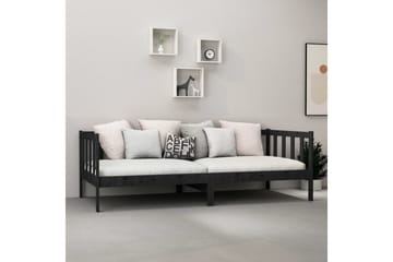 Päivävuode musta täysi mänty 90x200 cm - Musta - Huonekalut - Sohva - Sohvasängyt