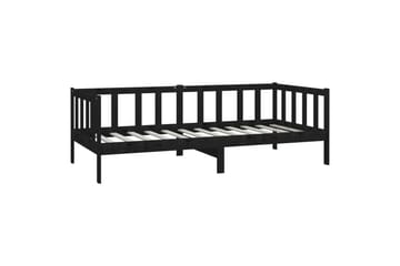 Päivävuode musta täysi mänty 90x200 cm - Musta - Huonekalut - Sohva - Sohvasängyt