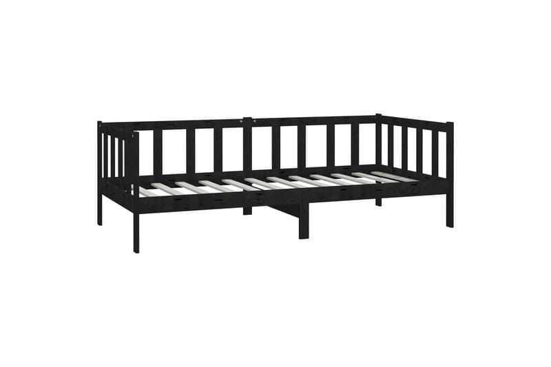 Päivävuode musta täysi mänty 90x200 cm - Musta - Huonekalut - Sohva - Sohvasängyt