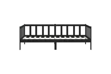 Päivävuode musta täysi mänty 90x200 cm - Musta - Huonekalut - Sohva - Sohvasängyt