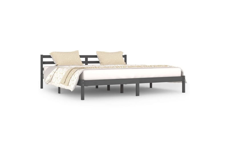 Päivävuode täysi mänty 200x200 cm harmaa - Harmaa - Huonekalut - Sohva - Sohvasängyt