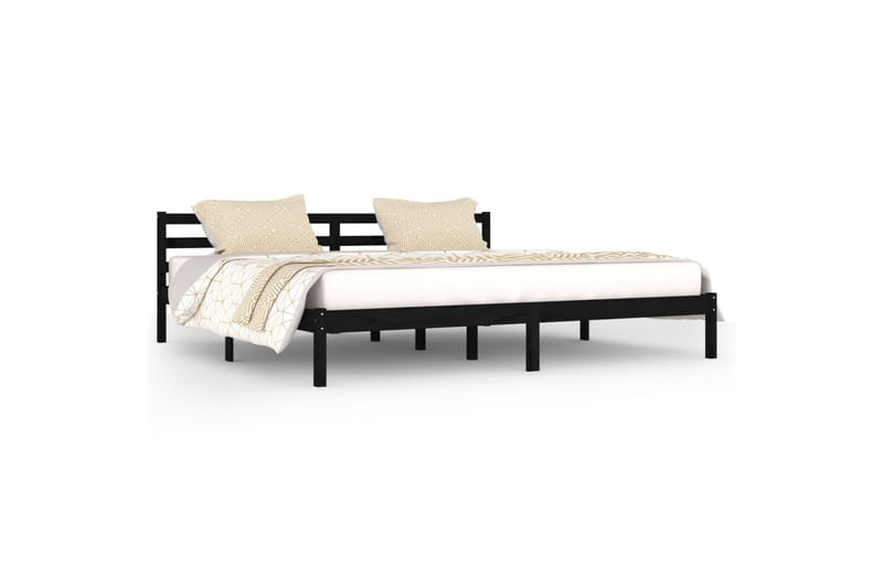 Päivävuode täysi mänty 200x200 cm musta - Musta - Huonekalut - Sohva - Sohvasängyt