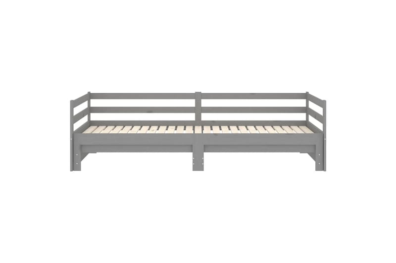 Päivävuode ulosvedettävä harmaa täysi mänty 2x (90x200) cm - Harmaa - Huonekalut - Sohva - Sohvasängyt