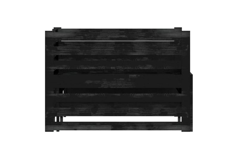 Päivävuode ulosvedettävä musta täysi mänty 2x (90x200) cm - Musta - Huonekalut - Sohva - Sohvasängyt
