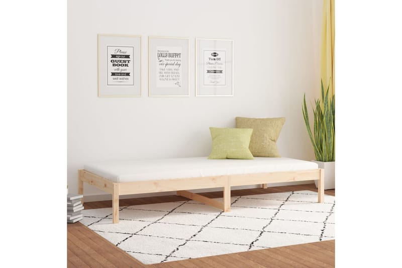 Sohvasänky 80x200 cm täysi mänty - Ruskea - Huonekalut - Sohva - Vuodesohva