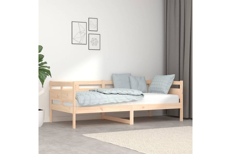 Sohvasänky täysi mänty 90x190 cm - Ruskea - Huonekalut - Sohva - Sohvasängyt