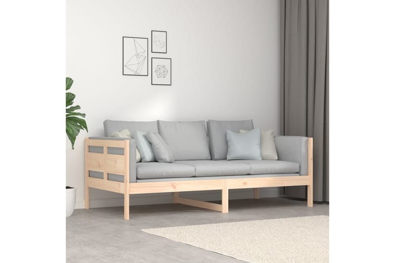 Sohvasänky täysi mänty 90x190 cm - Ruskea - Huonekalut - Sohva - Sohvasängyt