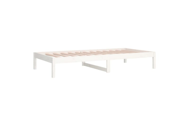 Sohvasänky valkoinen 80x200 cm täysi mänty - Valkoinen - Huonekalut - Sohva - Vuodesohva