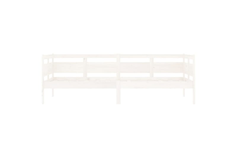 Sohvasänky valkoinen täysi mänty 80x200 cm - Valkoinen - Huonekalut - Sohva - Sohvasängyt