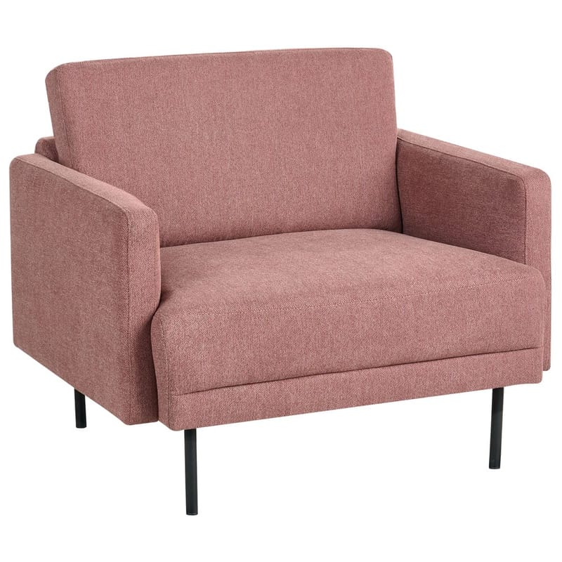 Sohvasetti Breda - Roosa, Musta - Huonekalut - Tuoli & nojatuoli - Nojatuoli & lepotuoli