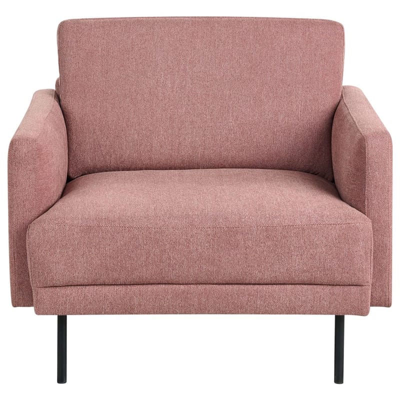 Sohvasetti Breda - Roosa, Musta - Huonekalut - Tuoli & nojatuoli - Nojatuoli & lepotuoli