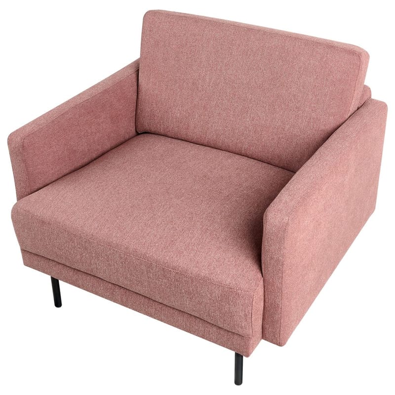 Sohvasetti Breda - Roosa, Musta - Huonekalut - Tuoli & nojatuoli - Nojatuoli & lepotuoli