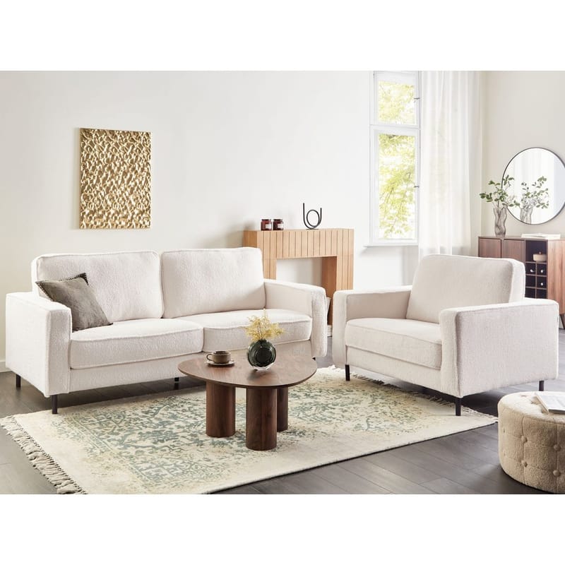 Sohvasetti Savalen - Valkoinen, Musta - Huonekalut - Sohva - Sohvaryhmä