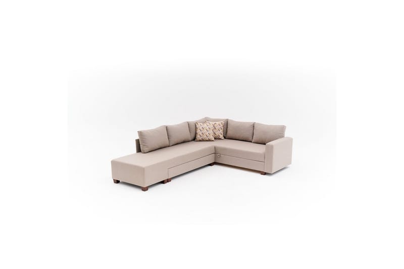 Sufian Corner vuodesohva 4 istuttava - Beige - Huonekalut - Sohva - Vuodesohva