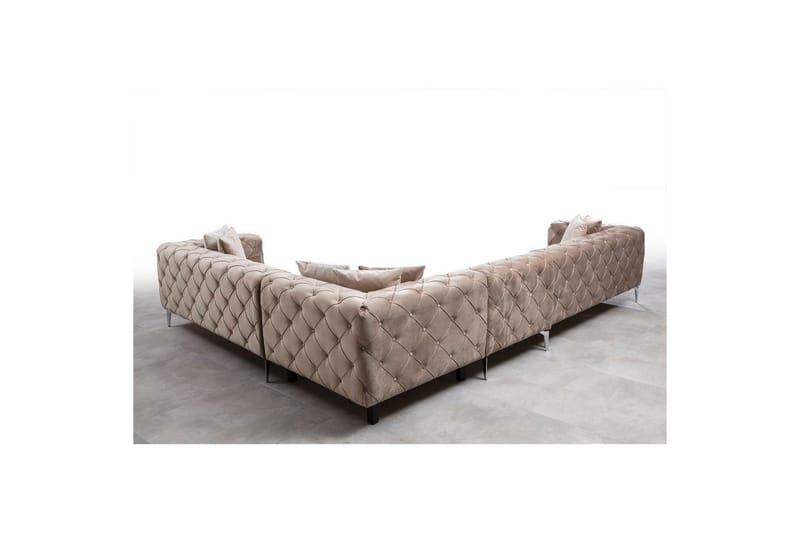 Sufian kulmasohva 5-istuttava - Beige - Huonekalut - Sohva - Kulmasohva
