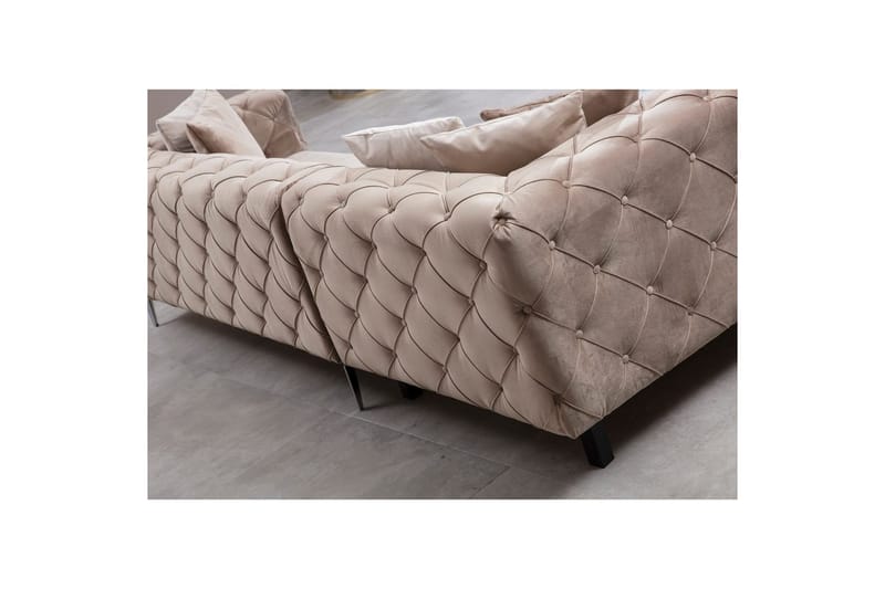 Sufian kulmasohva 5-istuttava - Beige - Huonekalut - Sohva - Kulmasohva