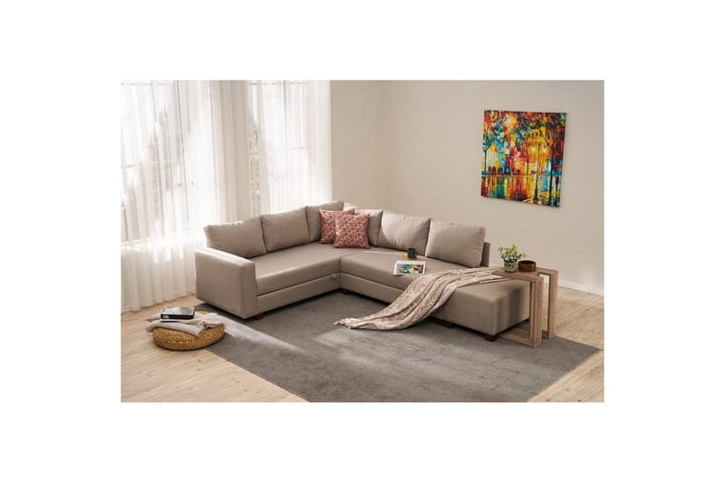 Sufian Soffa med Divaani 4-sits - Beige - Huonekalut - Sohva - Vuodesohva