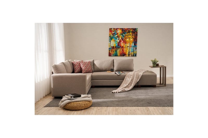 Sufian Soffa med Divaani 4-sits - Beige - Huonekalut - Sohva - Vuodesohva