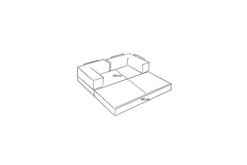 Sufian Vuodesohva 2-sits - Vihreä - Huonekalut - Sohva - Vuodesohva