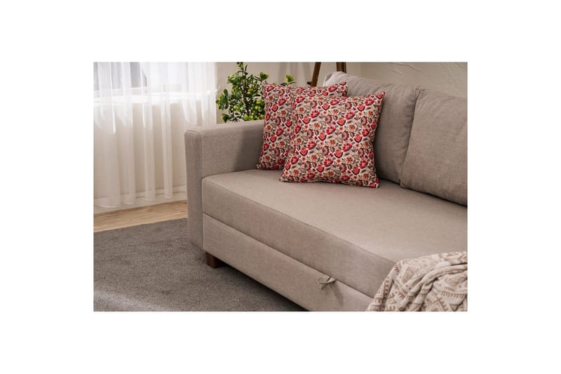 Sufian Vuodesohva 3-sits - Beige - Huonekalut - Sohva - Vuodesohva - 3 istuttava vuodesohva