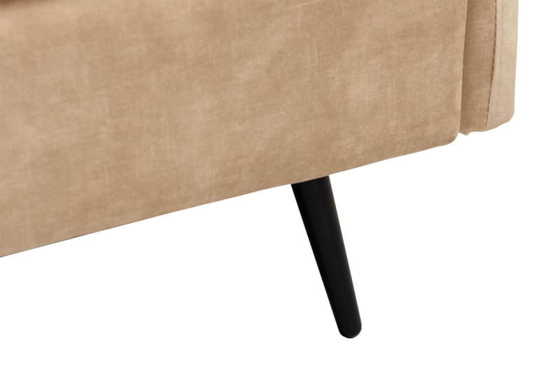 Svartvik Divaanisohva samettia - Syvä sohva divaanilla - Käännettävä - Beige - Huonekalut - Sohva - Divaanisohva - 3 istuttava sohva divaanilla