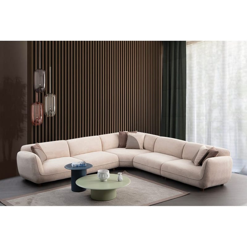 Talrosen 7-istuttava Kulmasohva - Kermanvalkoinen - Huonekalut - Sohva - Kulmasohva