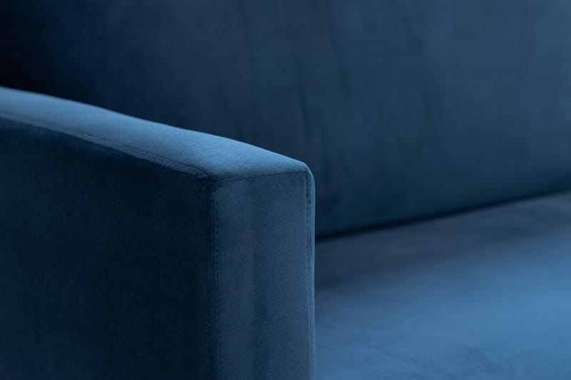 Tavallinen sohva ilman divaania ja šezlongia Bloom 3-istuttava sohva sininen - Huonekalut - Sohva - 3:n istuttava sohva