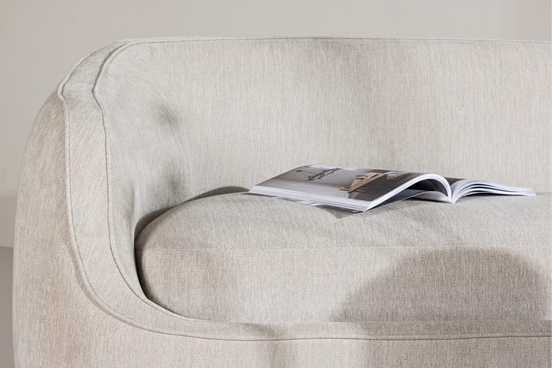 Tavallinen sohva ilman divaania ja šezlongia Venture Home Elio 3-istuttava sohva Vaaleanharmaa - Huonekalut - Sohva - 3:n istuttava sohva