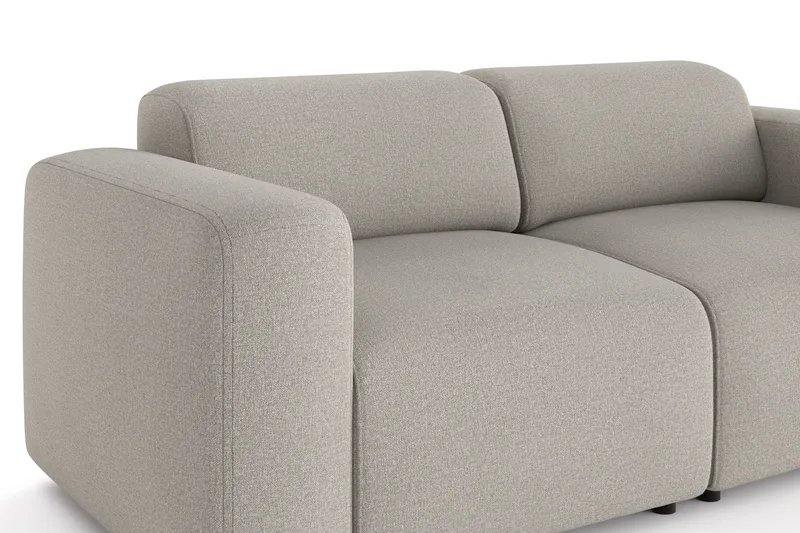 Torvasen 2-istuttava kangassohva - Vaaleanharmaa - Huonekalut - Sohva - 2:n istuttava sohva