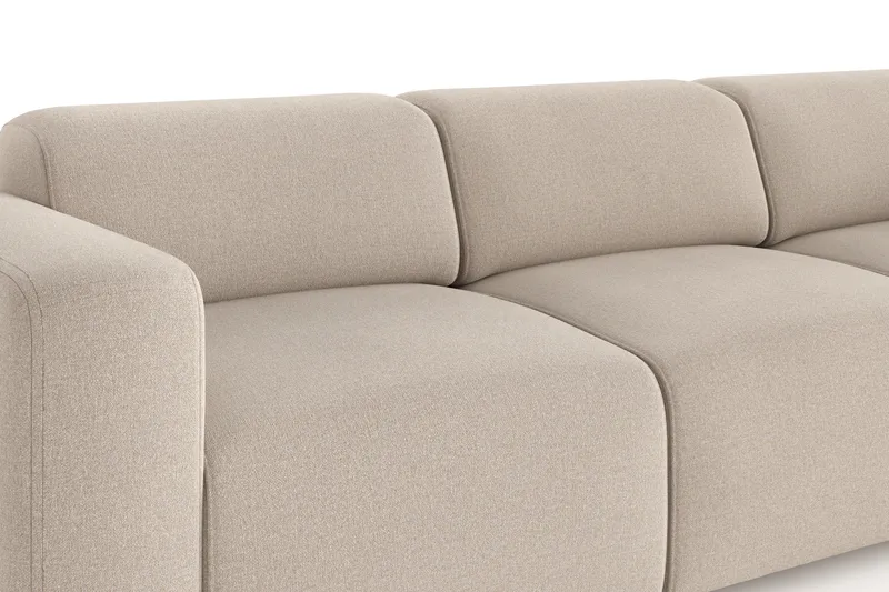 Torvasen 3-istuttava kangassohva - Beige - Huonekalut - Sohva - 3:n istuttava sohva