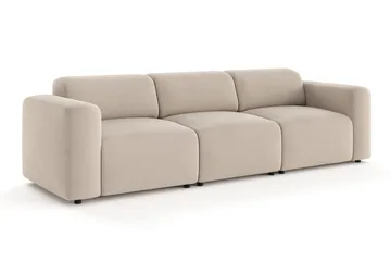 Torvasen 3-istuttava kangassohva - Beige - Huonekalut - Sohva - 3:n istuttava sohva