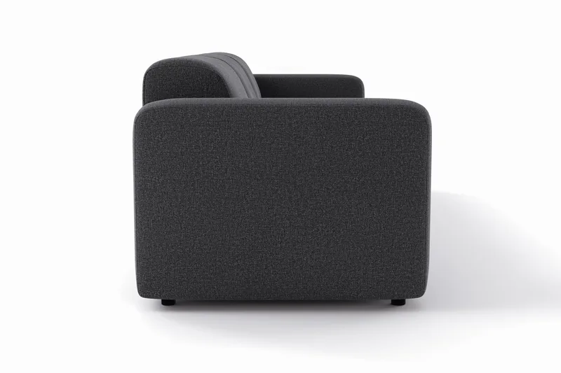 Torvasen 3-istuttava kangassohva - Musta - Huonekalut - Sohva - 3:n istuttava sohva