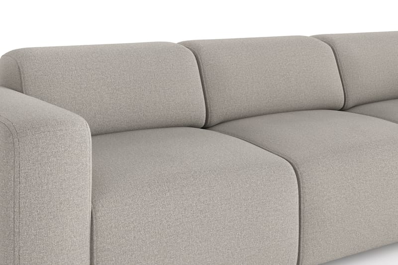 Torvasen 3-istuttava kangassohva - Vaaleanharmaa - Huonekalut - Sohva - 3:n istuttava sohva