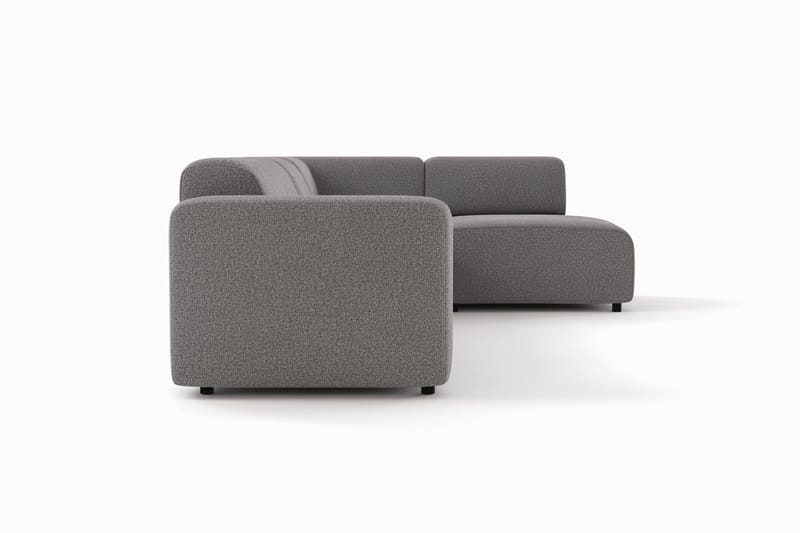 Torvasen 5-istuttava sohva oikealla divaanilla, kangas - Harmaa - Huonekalut - Sohva - Divaanisohva