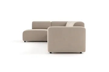 Torvasen 5-istuttava sohva vasemmalla divaanilla, kangas - Beige - Huonekalut - Sohva - Divaanisohva
