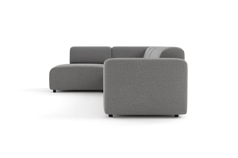 Torvasen 5-istuttava sohva vasemmalla divaanilla, kangas - Harmaa - Huonekalut - Sohva - Divaanisohva