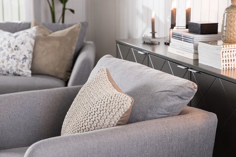 Trend 2-istuttava Kangassohva - Harmaa - Huonekalut - Sohva - 2:n istuttava sohva