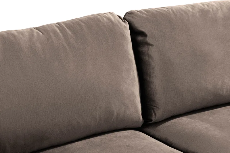 Trend 2-istuttava Samettisohva - Ruskea - Huonekalut - Sohva - 2:n istuttava sohva