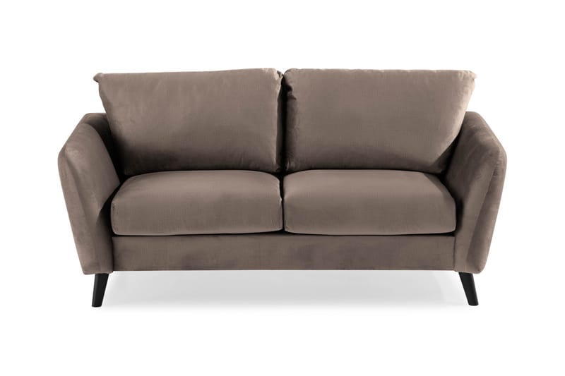 Trend 2-istuttava Samettisohva - Ruskea - Huonekalut - Sohva - 2:n istuttava sohva